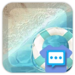 Logo of Leisurely sea skin for Next SMS android Application 